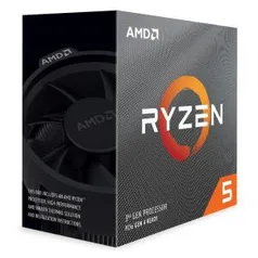 Processador AMD Ryzen 5 3600 Cache 32MB 3.6GHz(4.2GHz Max Turbo) AM4, Sem Vídeo | R$ 1279
