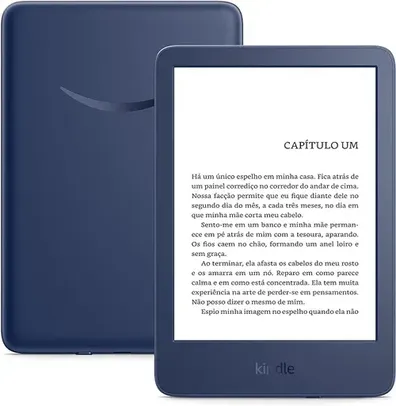 (Selecionados) Kindle 11ª Geração (lançamento 2022) – Mais leve, com resolução de 300 ppi e o dobro de armazenamento - Cor Preta ou Azul