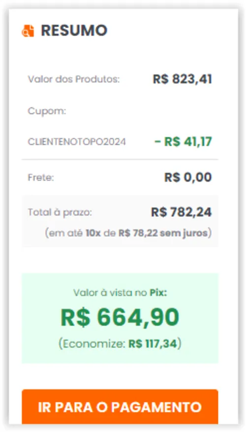 Imagem na descrição da promoção