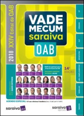 Vade Mecum Saraiva - OAB e Concursos - 14ª Ed. 2017 - R$84,91