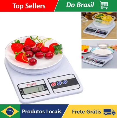 [1ªCompra/DoBrasil] Balança Digital De Precisão Cozinha 10kg Nutrição E Dieta