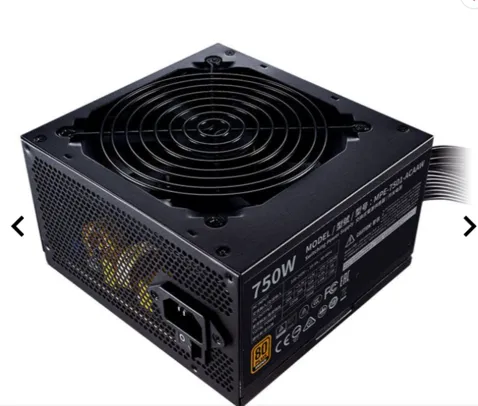 Fonte Cooler Master MWE 750 Bronze V2, 750W, 80 Plus Bronze, Preta, MPE-7501-ACAAW-BBR