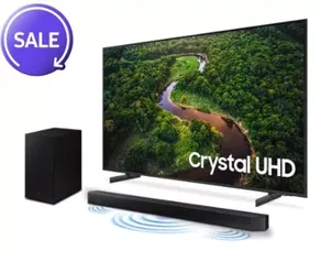 Combo Smart TV 65 polegadas Crystal UHD 4K 65CU8000 + Soundbar HW-Q600C