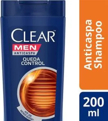  Shampoo Anticaspa Clear Men Queda Control 200ml
