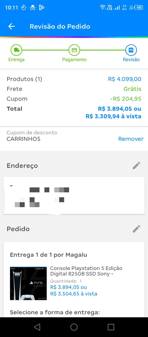 Imagem na descrição da promoção