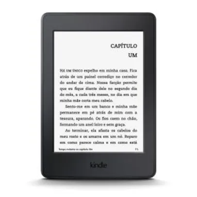 Kindle Paperwhite Wi-Fi, iluminação embutida, tela de 6” sensível ao toque de alta definição - R$ 399