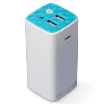 Carregador De Bateria Portátil Tp-link Tl-pb10400 De 10.400 Mah 2 Saídas USB - Branco/azul | R$80