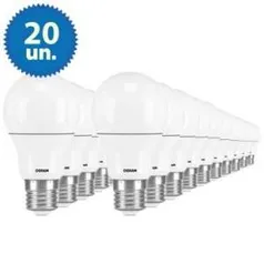 [Ricardo Eletro] Kit com 20 Lâmpadas de Led Classic A60 Bivolt 9W E27 Branca - Osram por R$245