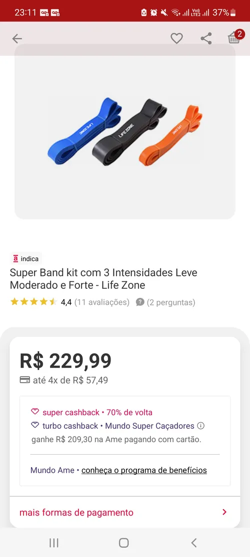 Imagem na descrição da promoção