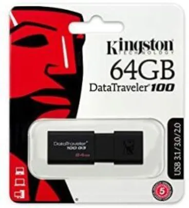 [Prime] Pendrive Datatraveler 64Gb Kingston