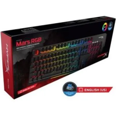 Teclado Gamer HyperX Mars RGB Mecânico US - HX-KB3BL3-US/R4