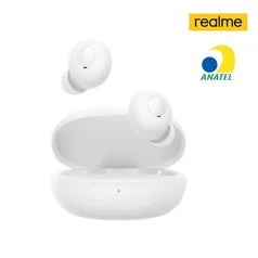 Fone de ouvido bluetooth realme Buds Q - Branco | R$ 206