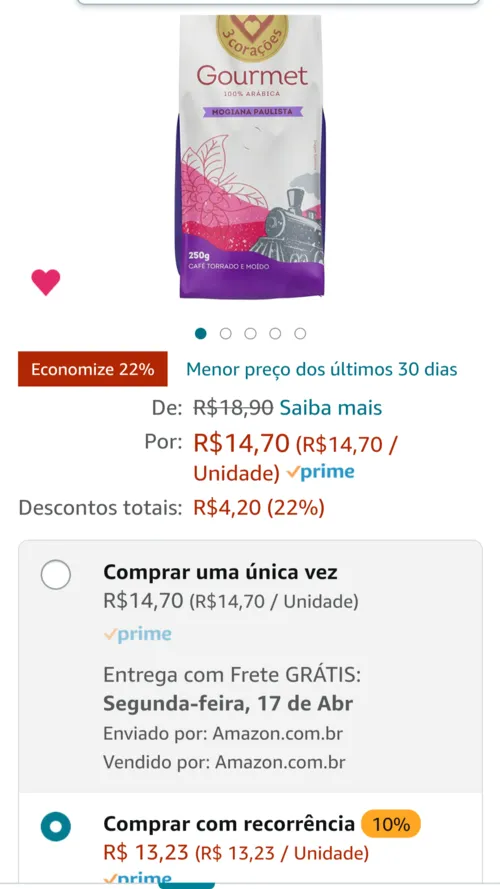 Imagem na descrição da promoção