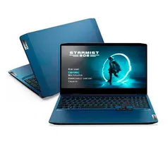 Notebook Lenovo, Intel Core i7 10750H, 8GB, 512GB ssd, 15,6, GTX1650, Ideapad Gaming 3i, Chameleon Blue - 82CG0005BR