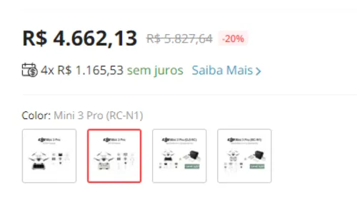 Imagem na descrição da promoção