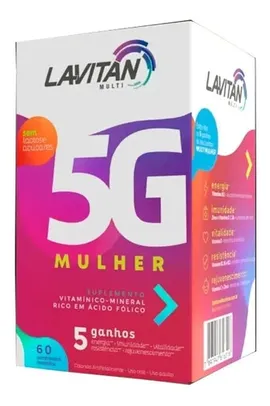 Lavitan 5g Multivitamínico Mulher 60 Comprimidos