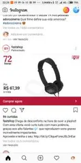 Fone de Ouvido JBL On Ear Preto - C300SI -  R$67