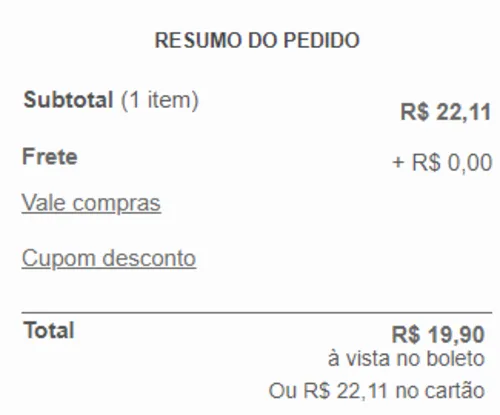 Imagem na descrição da promoção