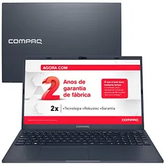 Notebook Compaq Presario 5112 Snapdragon™ 7C Windows 11 4GB 128GB UFS 15,6”, 15H de Bateria, Azul Escuro - 2 ANOS DE GARANTIA DE FÁBRICA