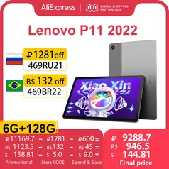 Lenovo Tab P11 2022 6GB 128GB Pad Xiaoxin Tela 2K 10,6"