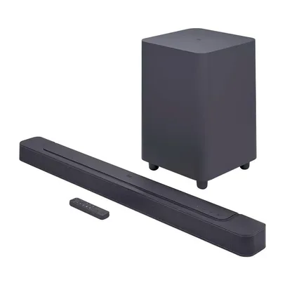 Soundbar JBL Bar 500, Bluetooth, 295W RMS, Subwoofer Sem Fio, 5.1 Canais - JBLBAR500PROBLKBR