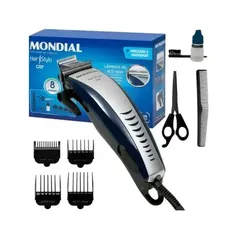 Cortador De Cabelos Mondial Hair Stylo Cr-07 Azul/prata 110v