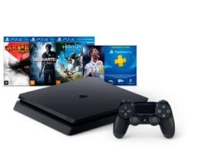 Console PS4 Slim - 500Gb - 4 Jogos - Sony Brasil