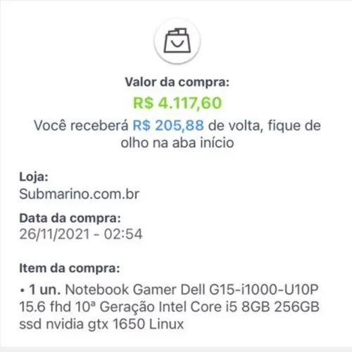 Imagem na descrição da promoção