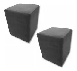 Kit 2 Puff Quadrado Cubo Decorativo Em Suede P/ Sala Quarto - PuffPop - Puffs - Magazine Luiza