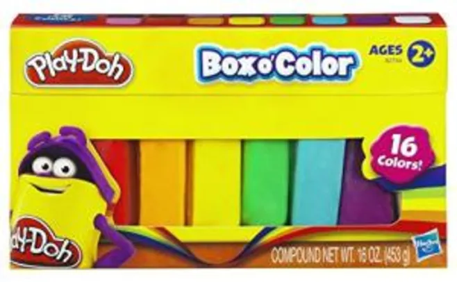 Refil de Massinha Play-Doh 16 Cores Hasbro R$18