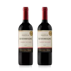 Kit com 2 Vinhos Tinto Seco Cabernet Sauvignon Reservado 750 ml - Conc