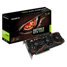 PLACA DE VÍDEO GIGABYTE GEFORCE GTX 1080 WINDFORCE OC 8G GV-N1080WF3OC-8GD 8GB GDDR5 PCI-EXP