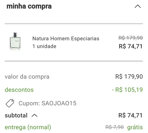 Imagem na descrição da promoção