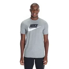 Camiseta Nike Tee Icon Futura Cinza Masculina