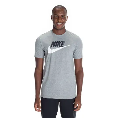 Camiseta Nike Tee Icon Futura Cinza Masculina