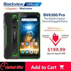 Blackview 2020 novo bv6300 pro helio p70 6 gb + 128 gb smartphone 4380 mah android 10.0 telefone móvel nfc ip68 impermeável áspero telefone