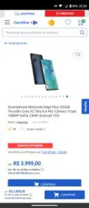 Smartphone Motorola Edge Plus 256GB | R$3999