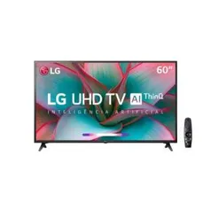 Smart TV Ultra HD LED 60'' LG, 4K, 3 HDMI, 2 USB, Wi-Fi | - 60UN7310PSC