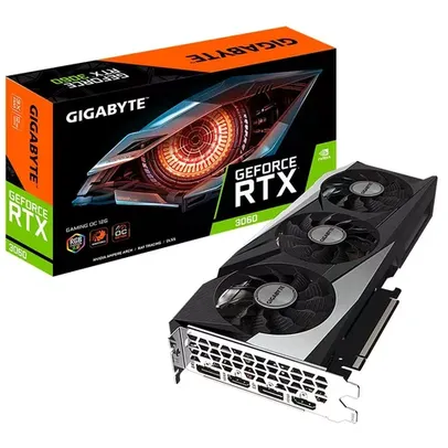 Placa de Video Gigabyte GeForce RTX 3060 Gaming OC 12G, 12 GB GDDR6, LHR, Ray Tracing