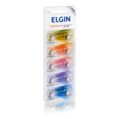 Bateria Elgin Alcalina Energy LR41 Tensão 1,5V Blister C/10 Unidades