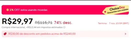 Imagem na descrição da promoção