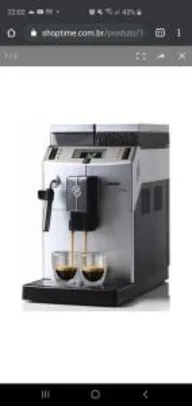 [C. Shoptime] Maquina Saeco Expresso Cafeteira Automática Lirika Italiana com Moedor 220v