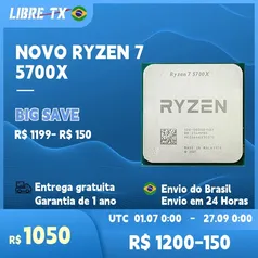 Processador Ryzen 7 5700X CPU para Jogos Soquete AM4 Estoque no Brasil - AliExpress 502