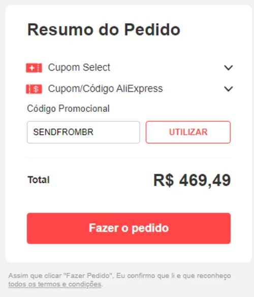 Imagem na descrição da promoção