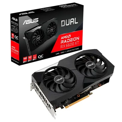 Placa de Vídeo Asus Dual RX 6600 XT O8G, 16 Gbps, 8GB GDDR6 - 90YV0GN1