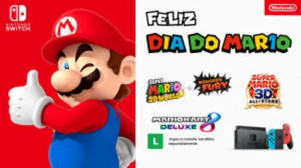 Cupom de R$20 em Jogos Mario