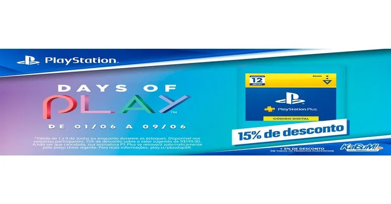 Gift Card PlaystationStore, PSN Plus 12 Meses - Código Digital R$119