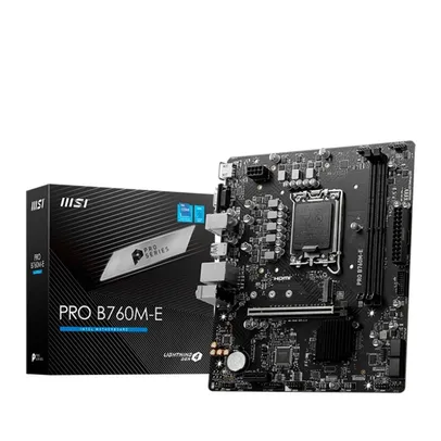 Placa Mãe MSI Pro B760M-E, Intel LGA 1700, M-ATX, DD4 - PRO B760M-E DDR4