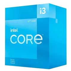 Processador Intel Core i3-12100F 12ª Geração 3,30 GHz (4.3GHz Max Turbo) Cache 12MB LGA 1700 S/Vídeo Integrado - BX8071512100F