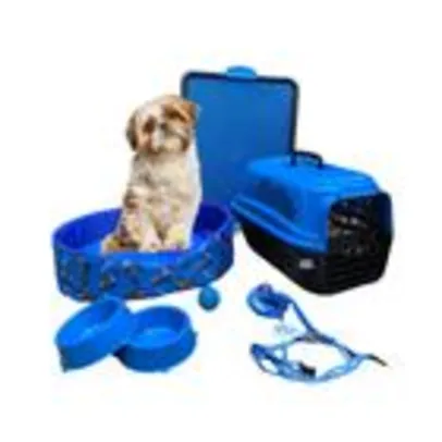 Kit Cachorro Completo Cama+Transporte+Comedouro Sanitáro